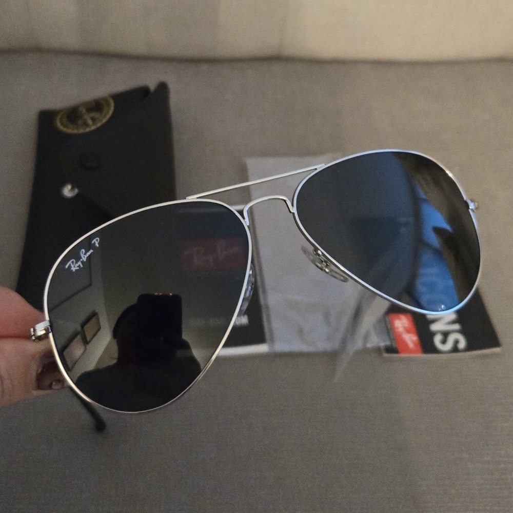 Ray-Ban Silver Aviator Sunglasses